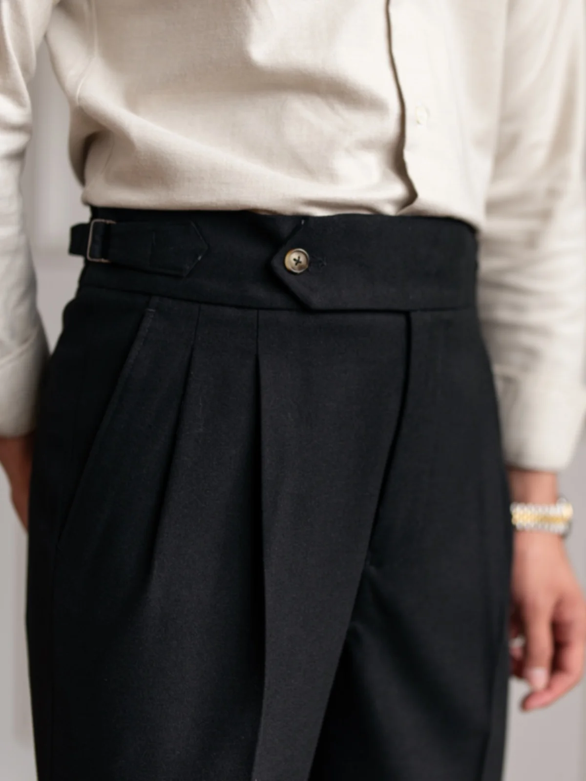 

Мужские повседневные брюки с высокой талией и прямым кроем Mr. Брюки Deer Tee Neapolitan Vintage Iron Free Drapey Khaki, модная рабочая одежда