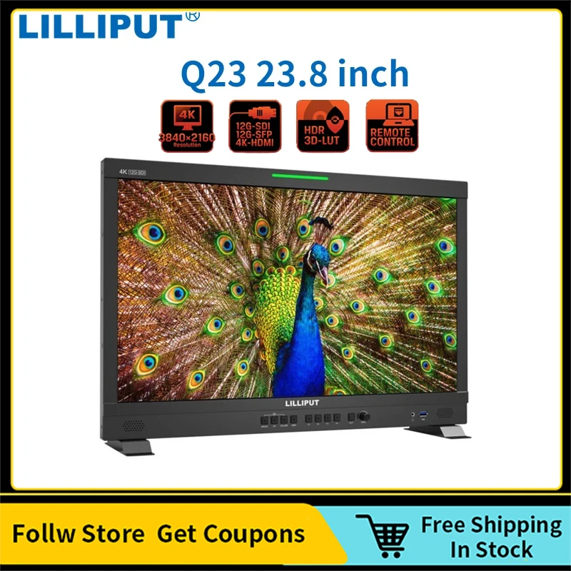 

LILLIPUT Q23 Gammas Monitor 23,8 дюймов 4K 12G-SDI 3D-LUT HDR профессиональная вещания производственная студия с 12-SFP HDMI 2.0 вход