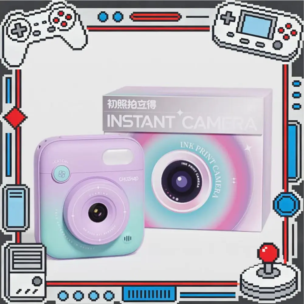 CHUZHAO X1 Instant Camera Prints Photos Directly 16GB Card Inkjet Digital Portable Small Camer Custom Girl Cameras Birthday Gift
