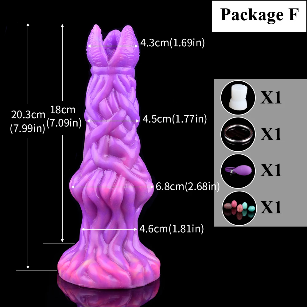 Plug anale fantasy dildo in silicone per uomo e donna monster_voghion.com