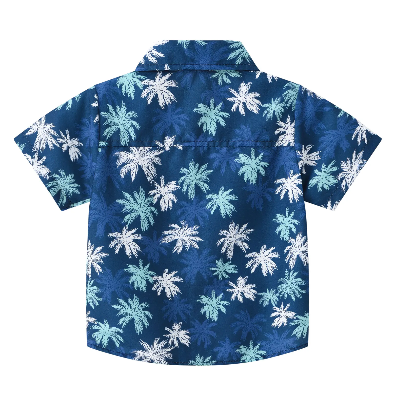 Kids Toddler Boys Hawaiian Shirts Short Sleeve Button Down Casual Shirt Summer Beach Holiday Vacation Shirts Swimwear Beachwear