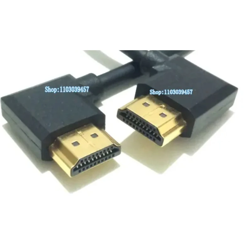 Short Male To Male Double Right Angle Hdmi-compatible Cable Line 90 Degree Elbow Hdmi-compatible Cord Wire For Hdtv Dvd Player