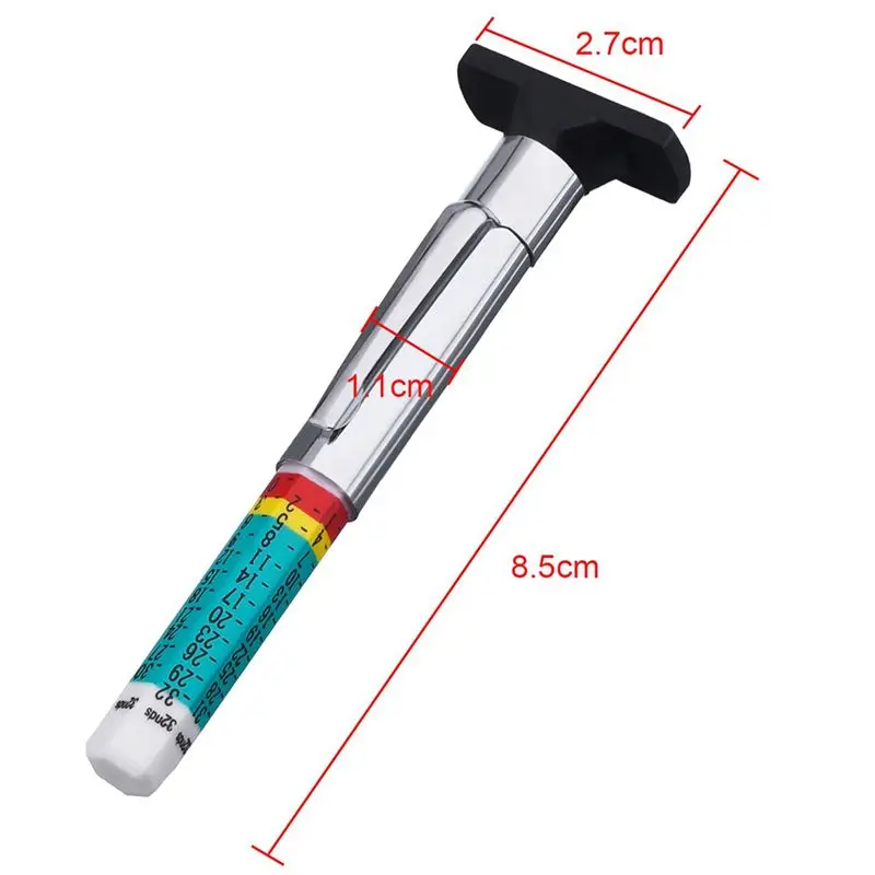 AFOURT-40 Packs Tyre Tread Depth Gauge Color Coded Tire Depth Gauge Tool Tire Tread Depth Accurate Measurement Tools