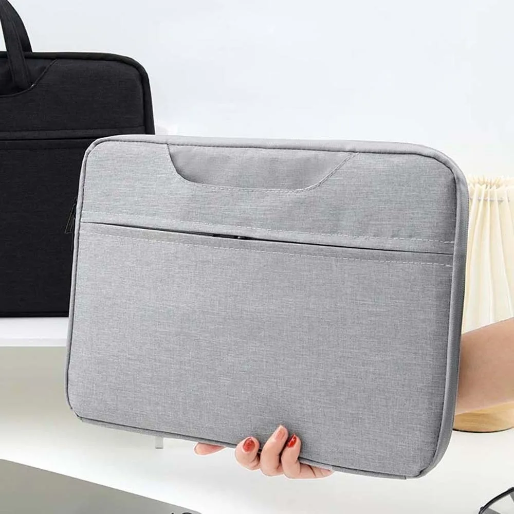 

Сумка для ноутбука из ткани Оксфорд, 13,3 дюйма/15,6 дюйма, однотонная сумка для хранения компьютера, большая емкость, защита от брызг воды