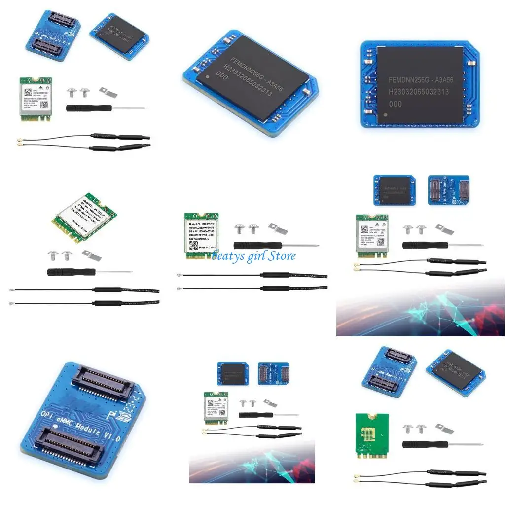 

C7AB EMMC Module Networking Connection and Wirelessly Card for Orange 5 Development Board 64GB 256GB