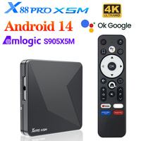 X88 Pro X5M TV Box Android14 Amlogic S905X5M 2.0GHz 64-bit Quad-core Cortex-A55 Support 4K HDR Dual Wifi BT5.0 Set Top Box
