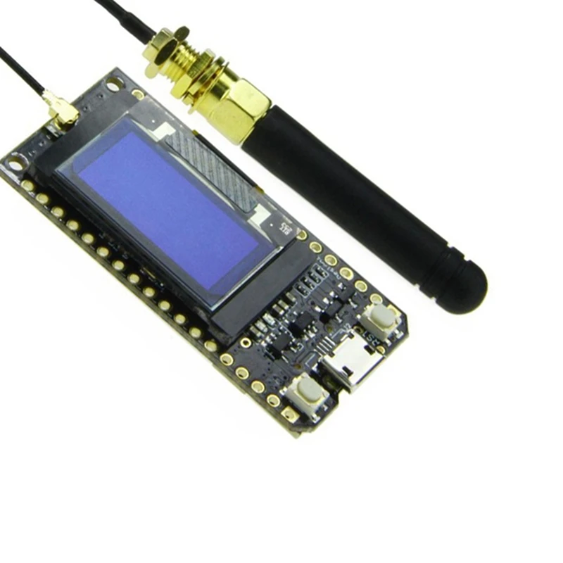 RISE-3X Bluetooth Wifi ESP-32 Development Board Module Lora32 Lora 868Mhz ESP32 Lora Oled 0.96 Inch Blue Display With Antenna