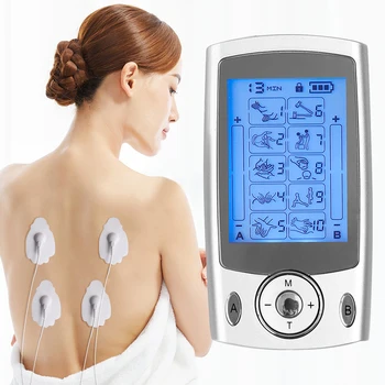 Professional muscle stimulator tens machine 10 modes EMS physiotherapy devices back neck massager body relaxation therapy