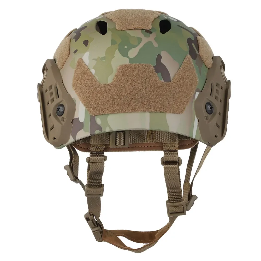 Cepat SF Helm Super High Cut Taktis Airsoft CS Permainan Perang Helm Protive Multifungsi DIY