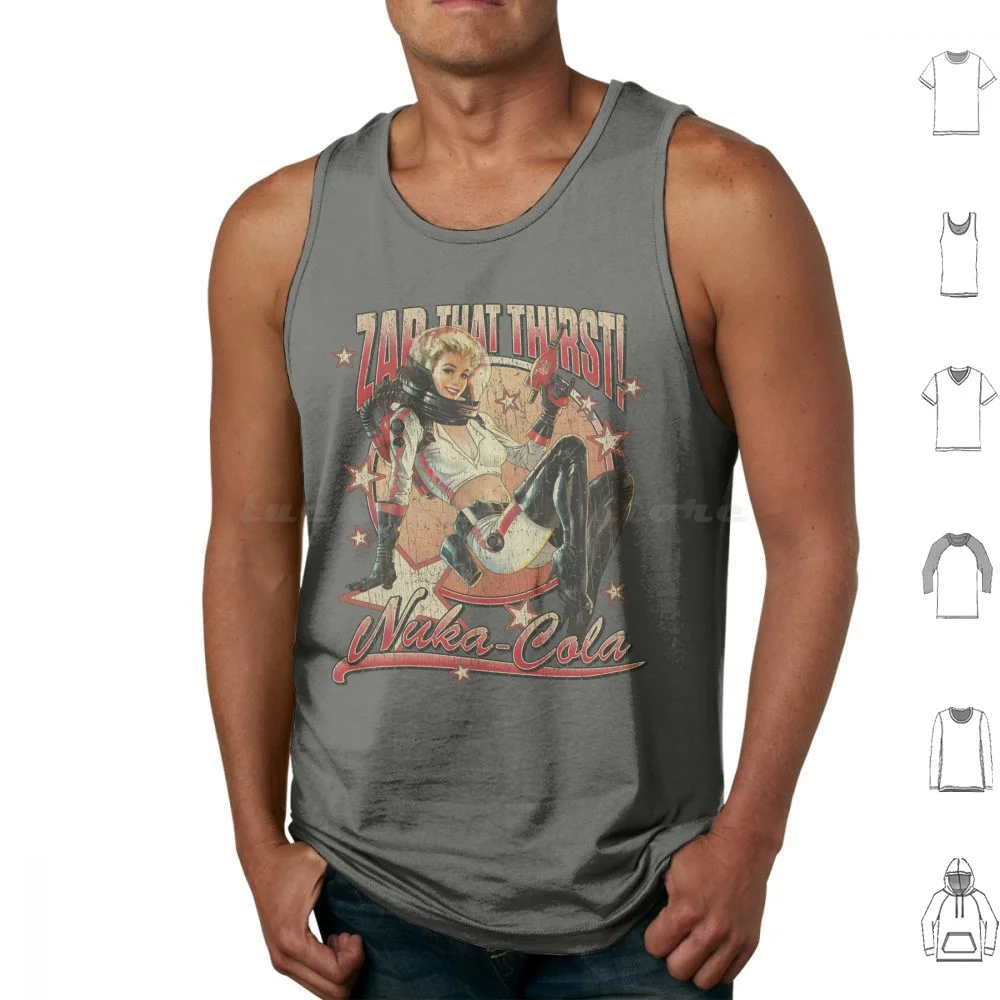¡Sofá que la sede! 2044 Camisetas sin mangas Chaleco sin mangas Cola Gamer Gaming Nuka Up Girl Raygun Ciencia ficción Ciencia ficción Soda Video