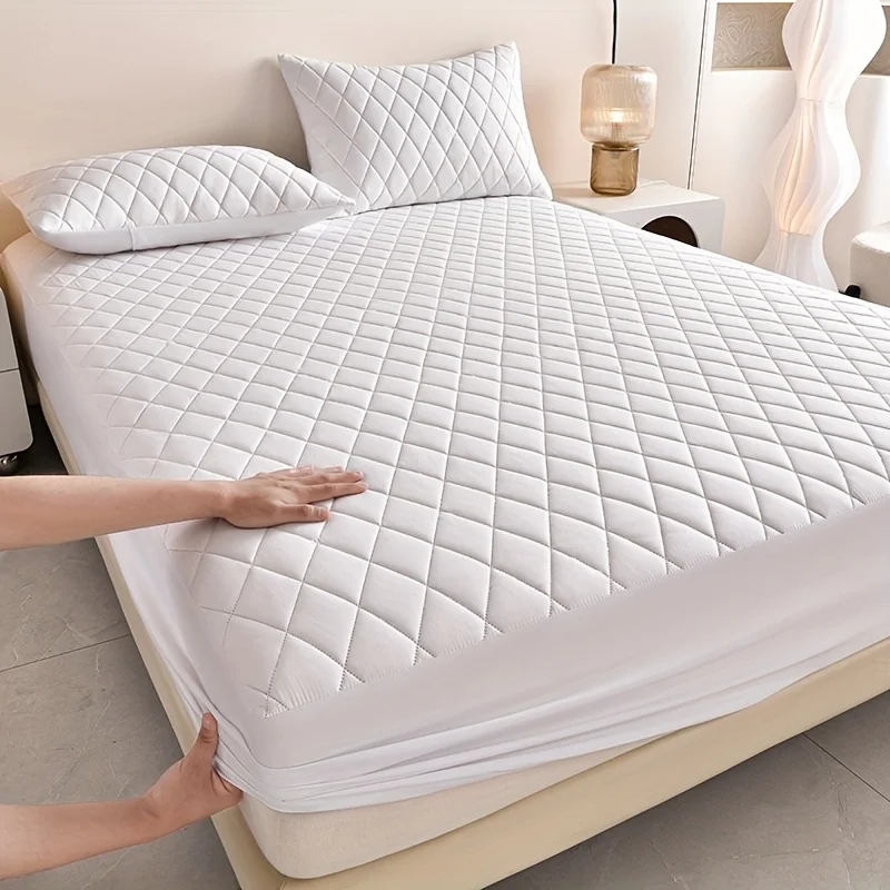 1PC Soft Quilt Fitted sheet Waterproof Comfortable and Easy to Care, Full Coverage Design,  (1pc) – Pillowcase Not Included