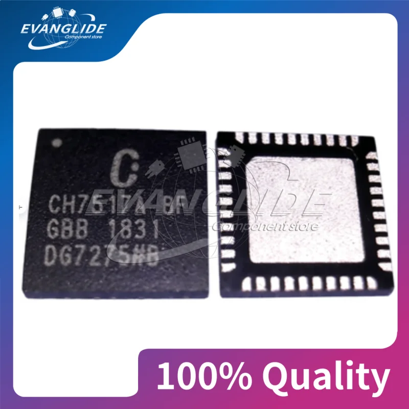 2 PCS/LOT CH7517A-BF CH7525A-BF CHRONTE QFN40  CHIP