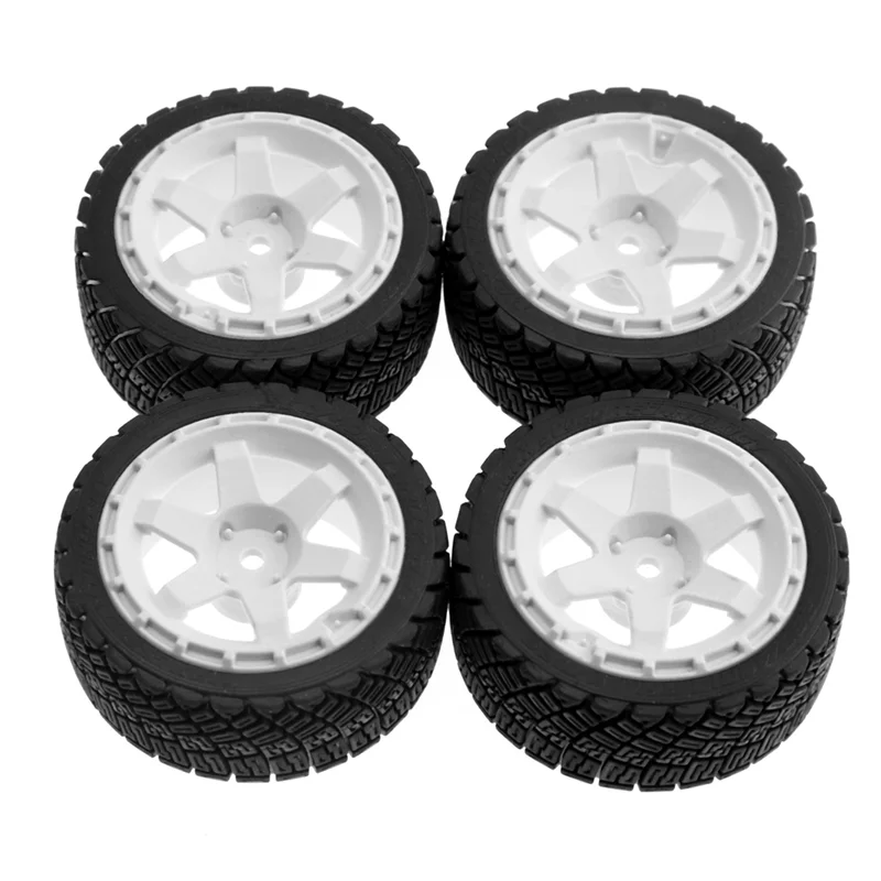 

BEDW-4PCS 67Mm 1/10 RC Racing Car Tires On Road Touring Drift Car Tyre Wheel Replacement For TT01 TT02 XV01