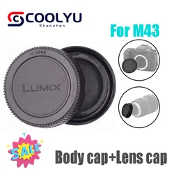 Rear Lens Cap Cover+Camera Front Body Cap for Panasonic Olympus Lumix Micro M4/3 M43 MFT GH3 GH4 G6 G7 G9 GX1 GX7 GX8 GX80 GX85