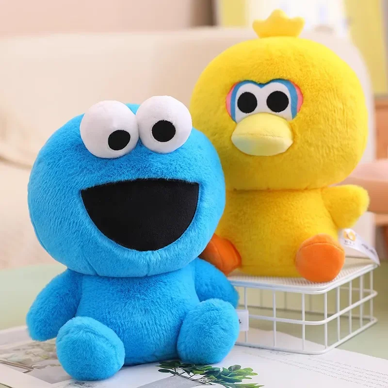 25 cm-40 cm clásico Elmo galleta monstruo pájaro grande muñecos de peluche animales de peluche suaves juguetes educativos para niños