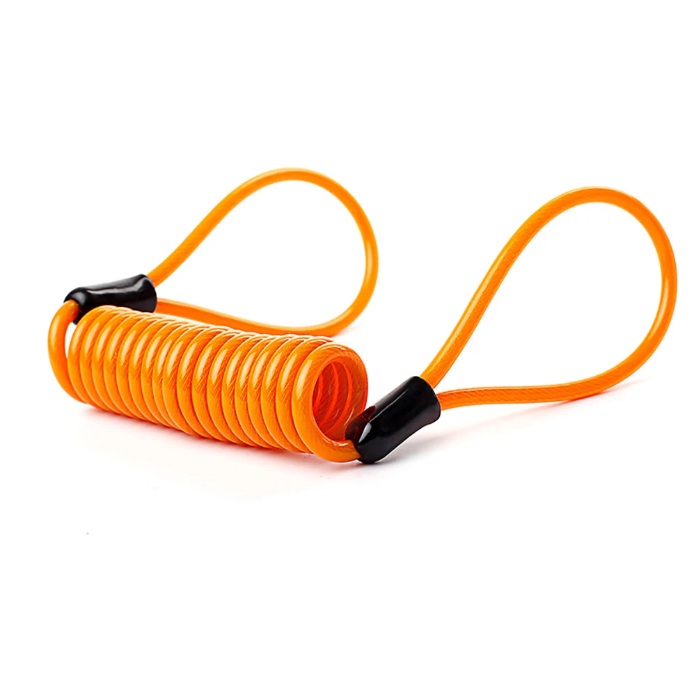 Cable de recordatorio de motocicleta de 120cm, recordatorio de seguridad para bicicleta, Scooter, seguridad antirrobo, cuerda de bloqueo de disco, seguridad para motocicleta