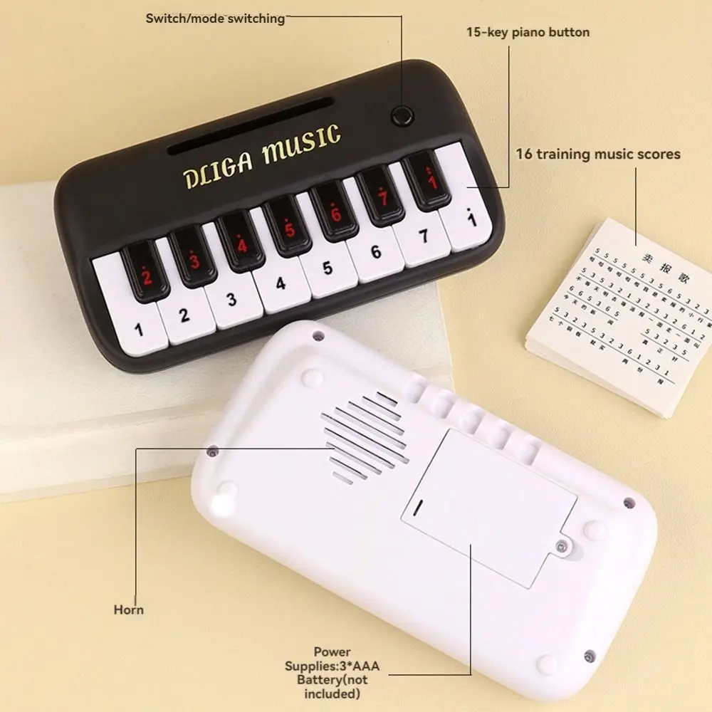 Early Education Mini Electric Keyboard Multifunctional Electronic Organ Electronic Piano Toy with Music Score Light