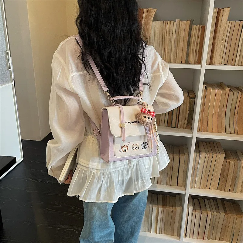 Casual Commuter Travel Dual Shoulder Bag - close-up view