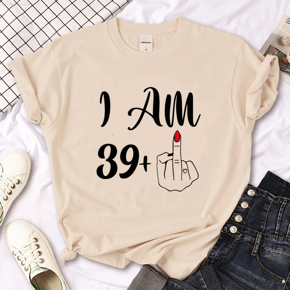 40 Ans 40th Years Birthday t shirt women harajuku Tee female anime clothing