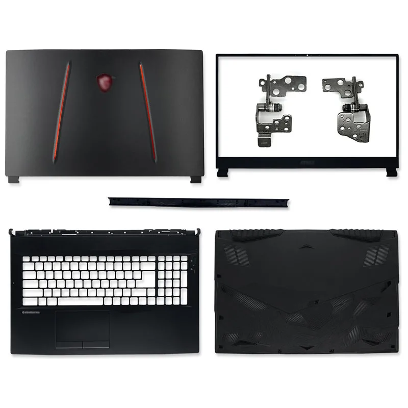 

New For MSI GL75 MS-17E2 MS-17E4 Series Laptop Back Cover Front Bezel Palmrest Bottom Case Hinges Hinge Cover A B C D Black