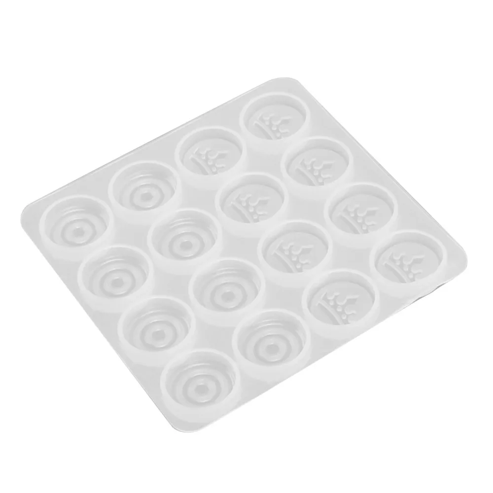2pcs Resin Casting Mould Transparent Chess Mould DIY Flexible Silicone Mould Silicone Resin Mould Go Game Pieces