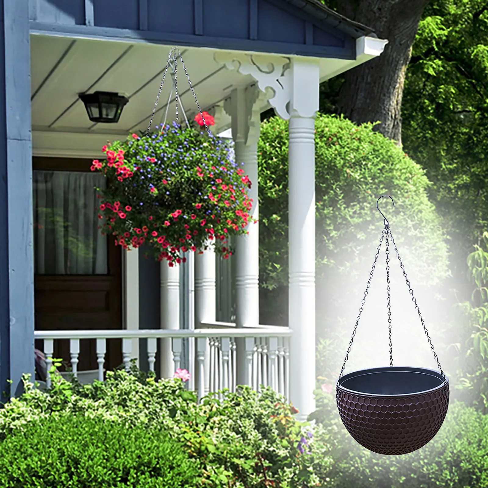 Europäischen Stil Waben Muster – Rattan Plant Basket Bewertung und Preis