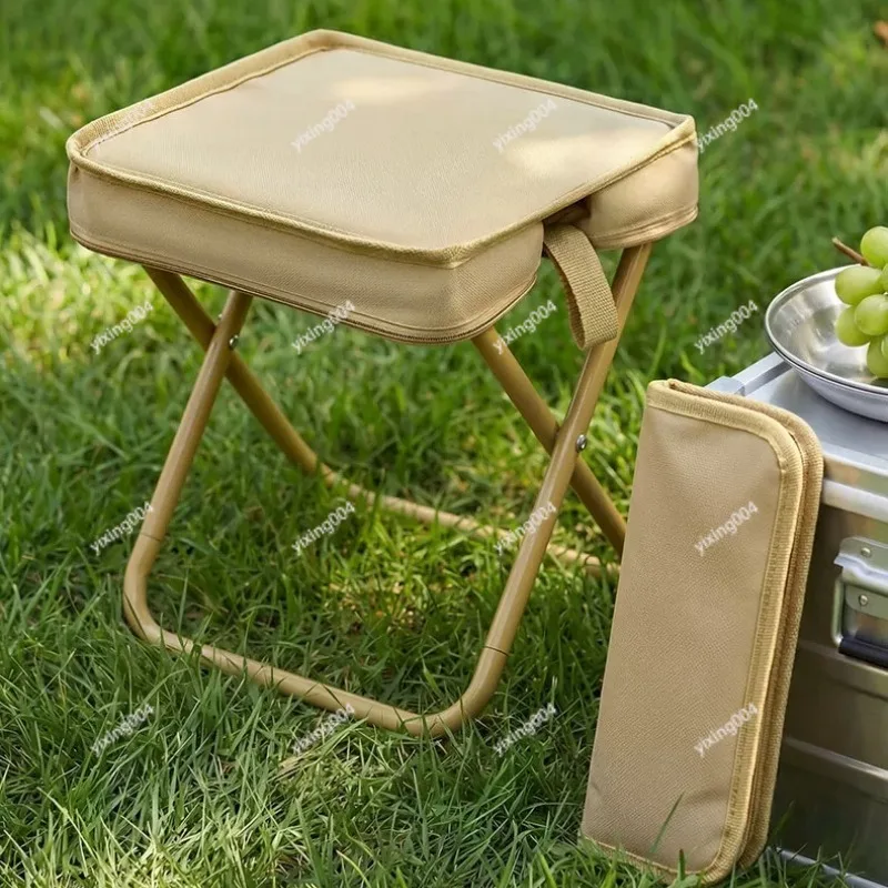 Lightweight Foldable Handy Pocket Stool Compact Seat for Outdoor Camping Fishing Travel Trip