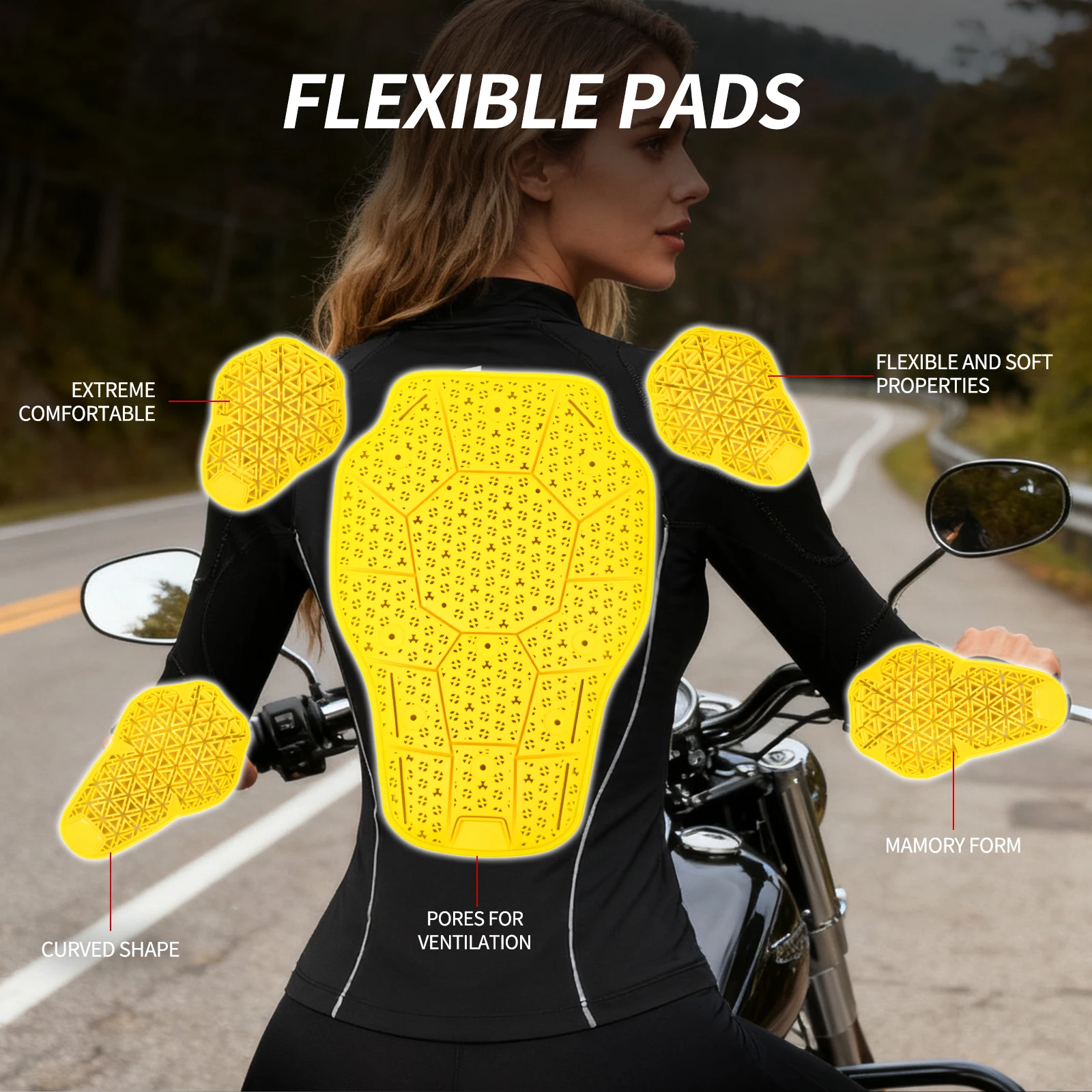 WOSAWE Women Elastic Motorcycle Jacket Autumn Winter Moto Jacket Reflective Thermal Motorcycle Base Layers