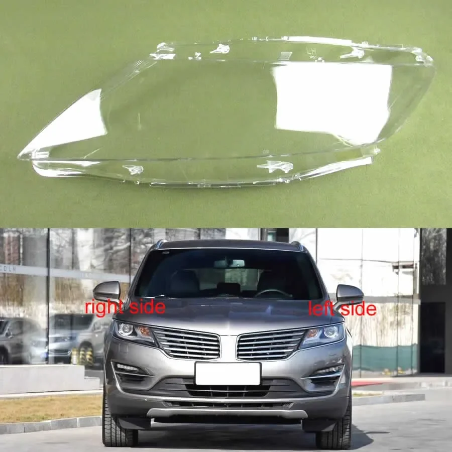 Front Headlamp Cover Transparent Lampshade Lamp Shade Headlight Shell Lens Plexiglass For Lincoln MKC 2014 2015 2016 2017 2018