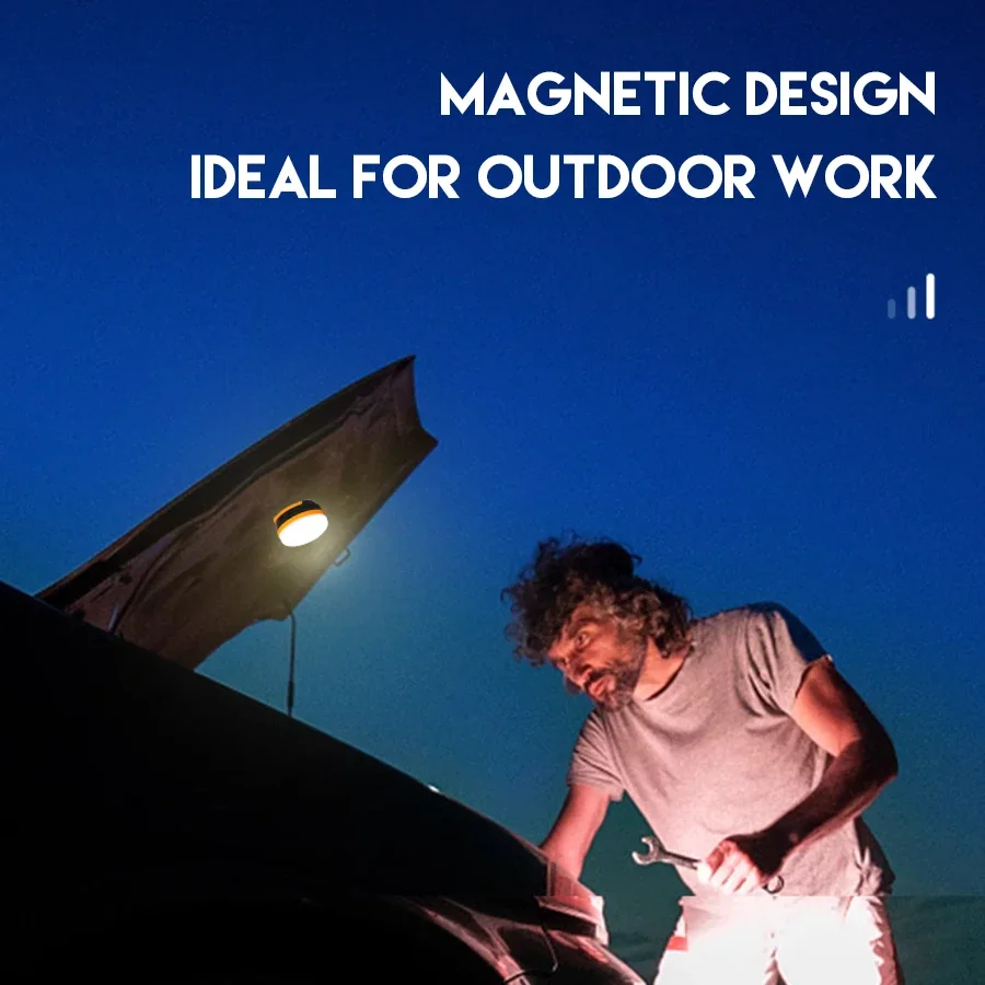 LED Mini Camping Light 3 Lighting Modes Portable Outdoor Waterproof Lamp Emergency Lighting Magnet Hanging Camping Night Lantern