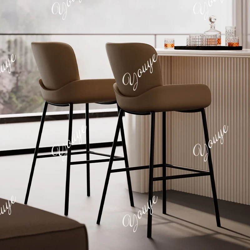 

MX U Backrest Personalized Bar Stools American Island Unique Italian Ancient Sturdy Bar Stools Designer Vanity Muebles Home