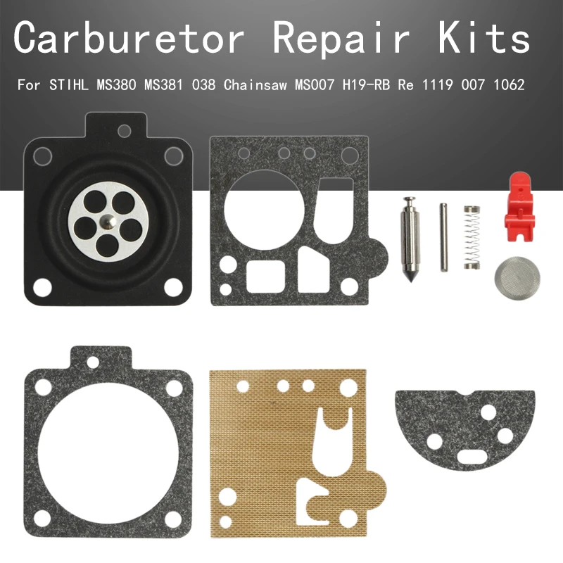 

Carburetor Repair Kits For STIHL MS380 MS381 038 Chainsaw MS007 H19-RB Re 1119 007 1062