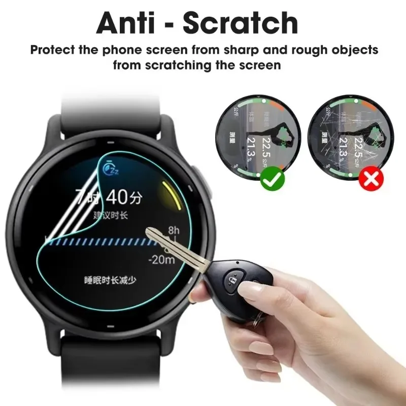 10/1 قطعة 9D كامل منحني هيدروجيل فيلم للغارمين Vivoactive 5 لينة حامي الشاشة واضح الغطاء الواقي الأفلام ل Vivoactive 5