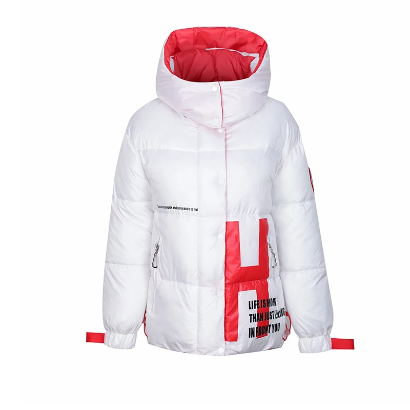 Thicken Overcoat Warm Parkas Short Jackets Women Outerwear  Winter Coats Hooded Down Jacket Female Padded Coat Loose Casual