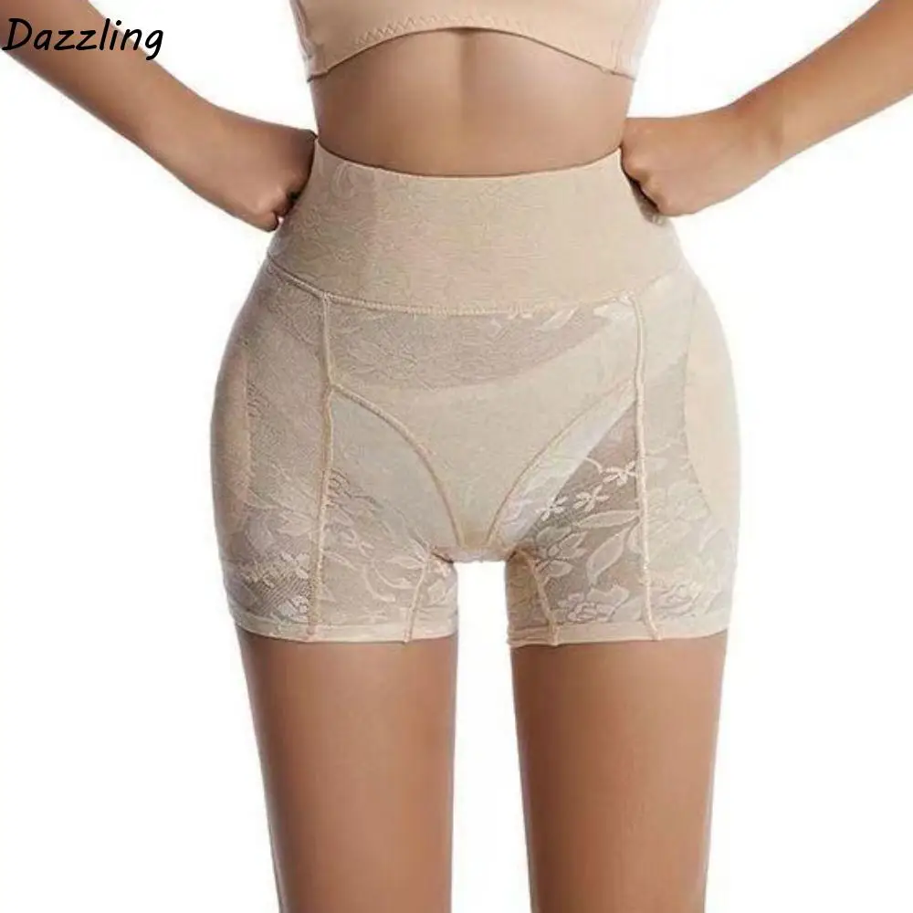 

Lace Mesh Slimming Shapewear with Pads Shapers Belly Contracting Tummy Control Underwear Underpants Seamless