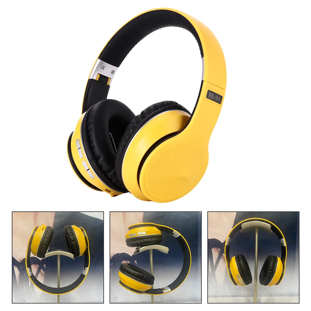 

Wireless Over Ear Headphone Dual Connection Foldable Comfortable Earmuffs Aux Fm For Phone Laptop Gaming Office Use Stereo
