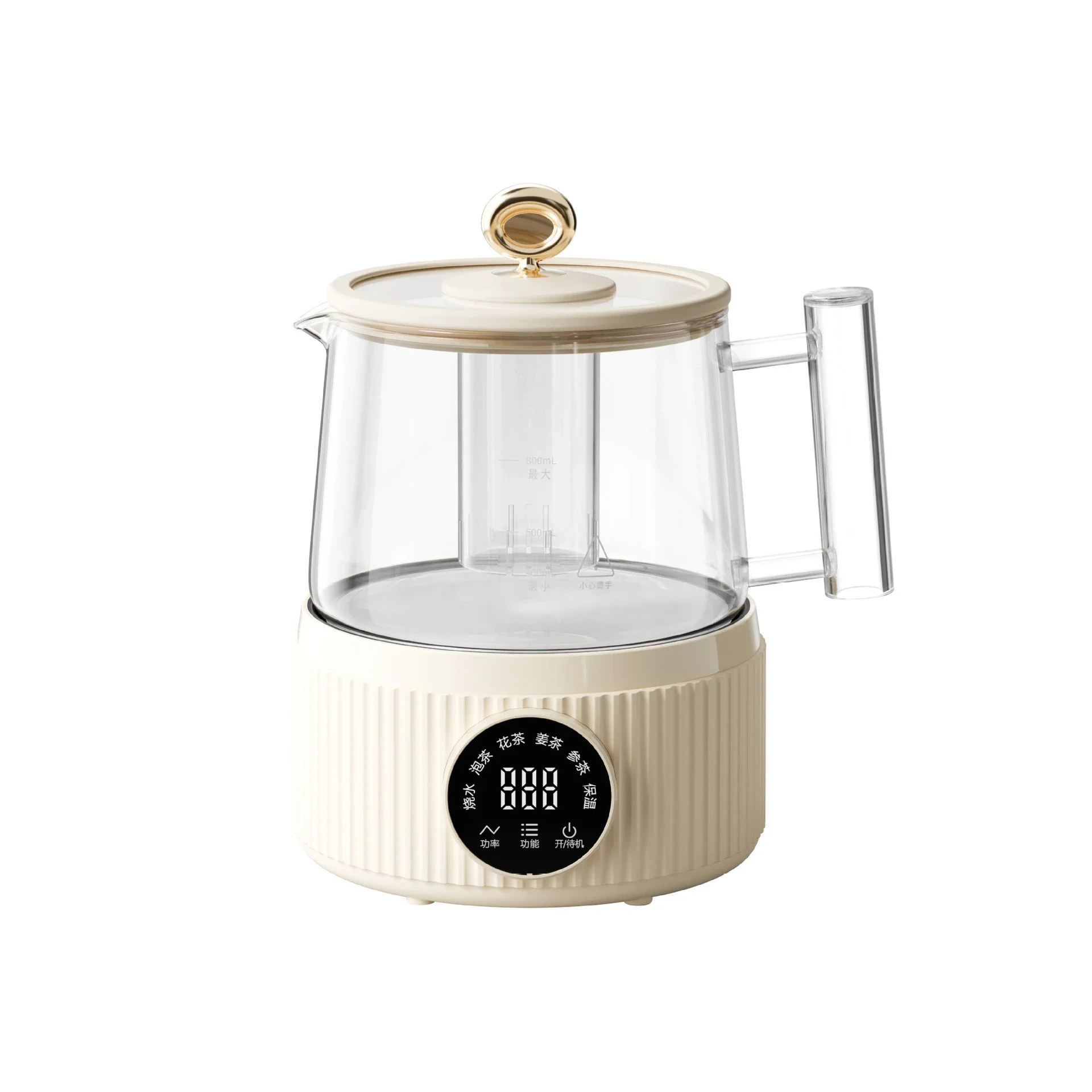 Household all-glass multi-functional kettle, automatic electric boiling flower teapot