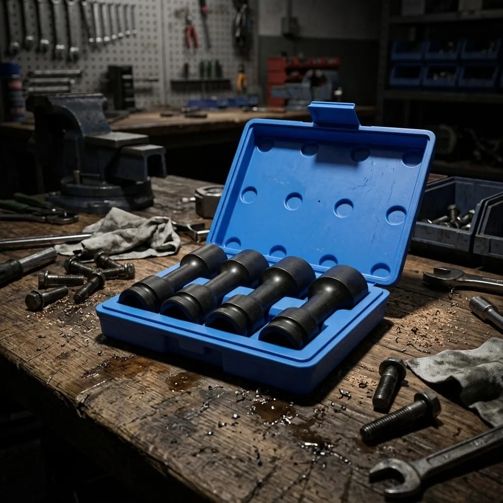 for Blue Tire Socket Set High Strength Steel Compact Lightweight Design Standard Air Tool Fit For Roadside Repairs