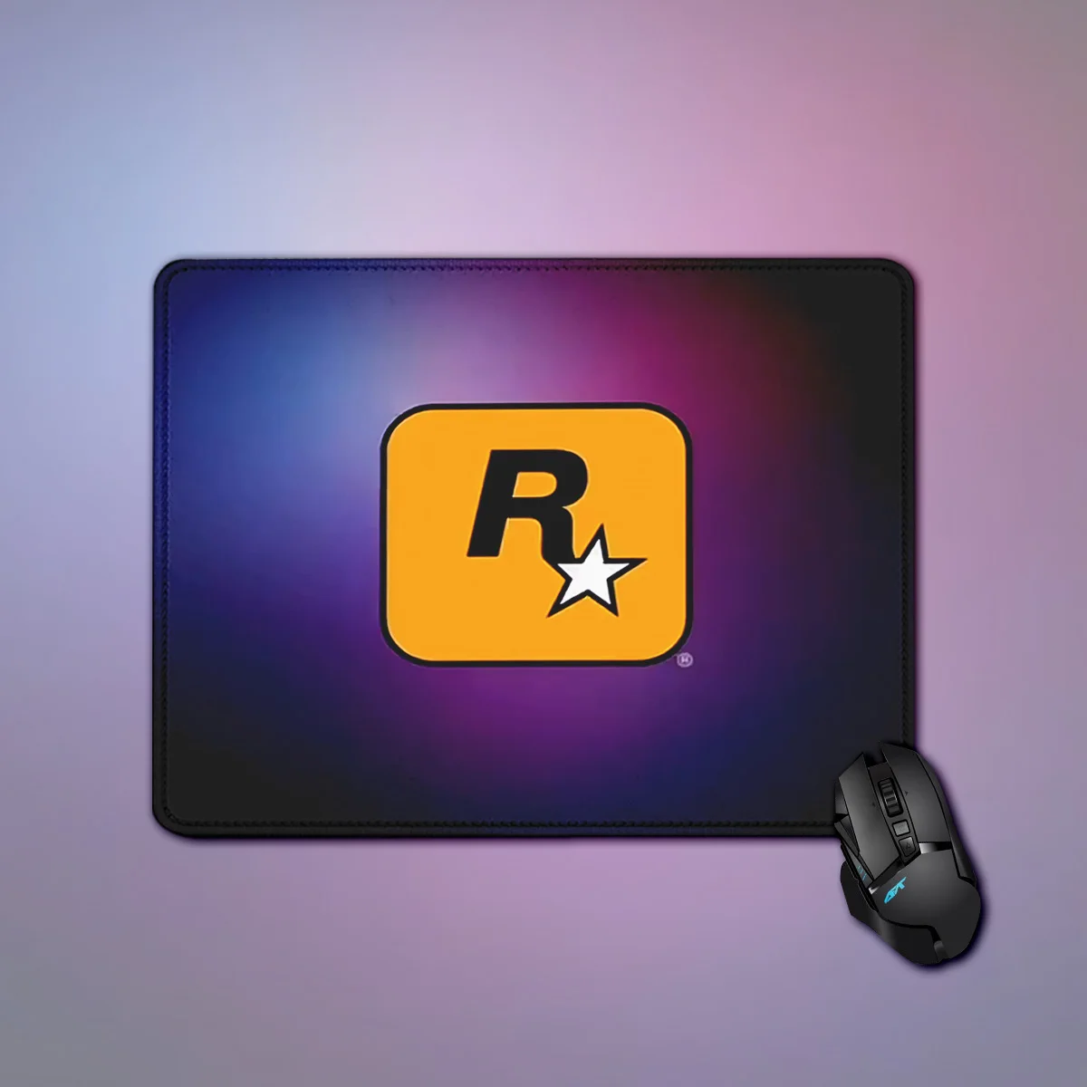 R-Rock Star-R Game mouse pad Computer Gamer Play Mens Carpet Printing Table mousepad Anime Gaming MatDesk PC Keyboard RStar logo