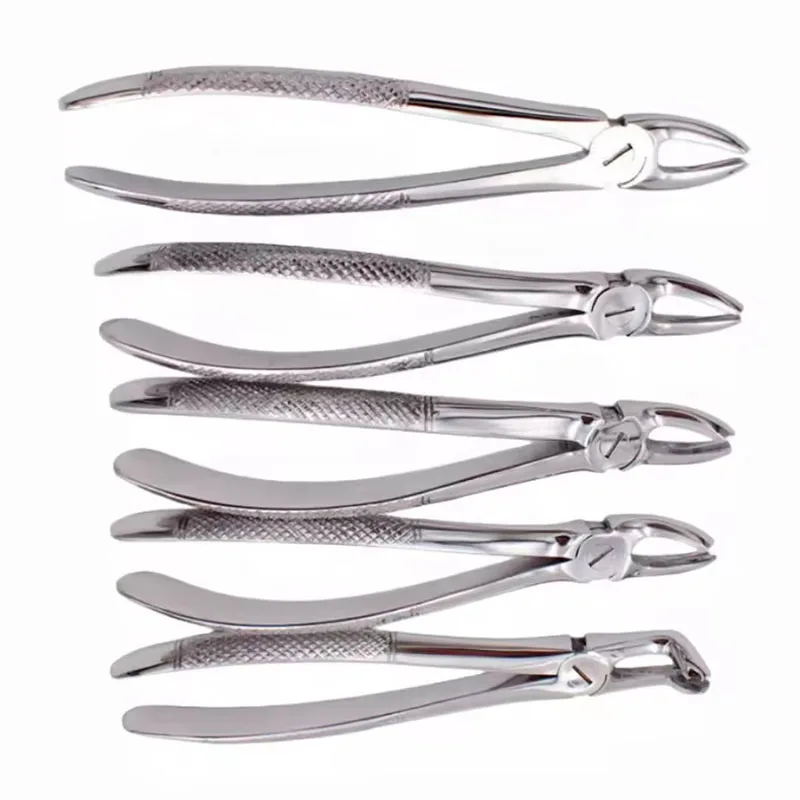 Dental Instruments Adult Tooth Extracting Forceps Pliers With  Toolkit 10pcs/Set