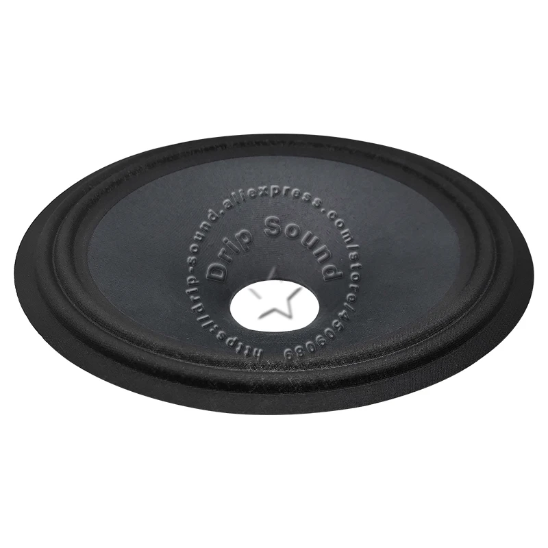10" inch 245mm 49.5mm Core Speaker Cone Paper Basin Woofer Drum Paper 2-Ring Cloth Edge Trumper Bass Repair Parts #Black1