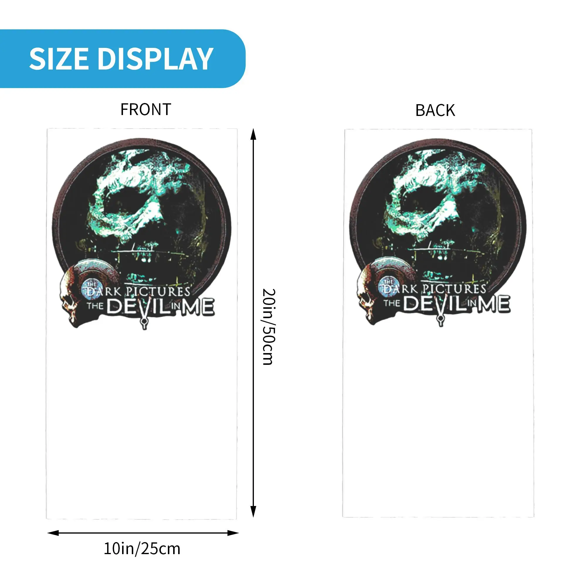 The Dark Pictures Anthology Game Bandana Neck Gaiter Printed Face Scarf Multifunction Balaclava Hiking Fishing For Men Women