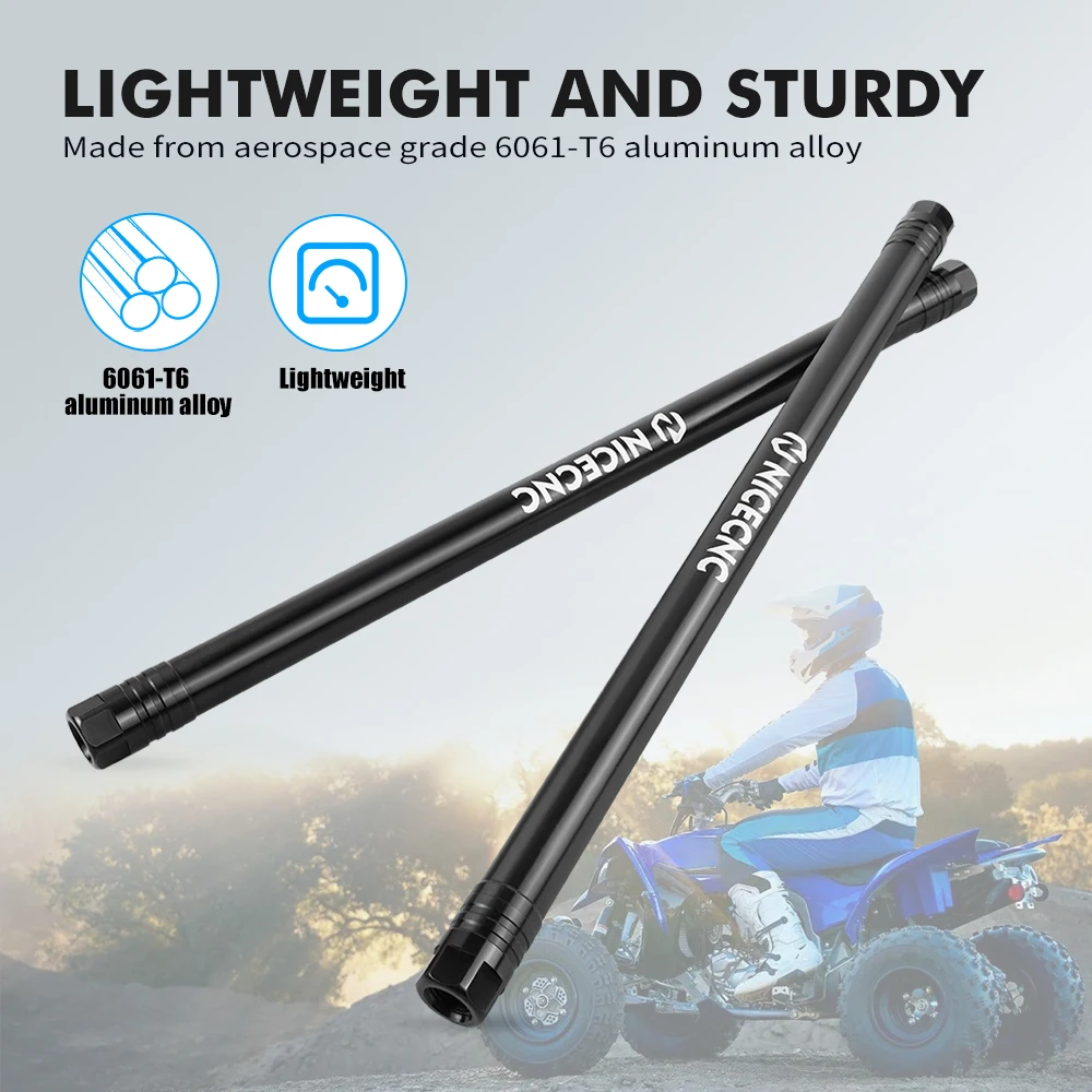 Nicecnc para yamaha yfz450r yfz 450r 2009-2022 2021 atv tie rod termina juntas de bola + barra de direção 6061-t6 liga de alumínio azul preto vermelho