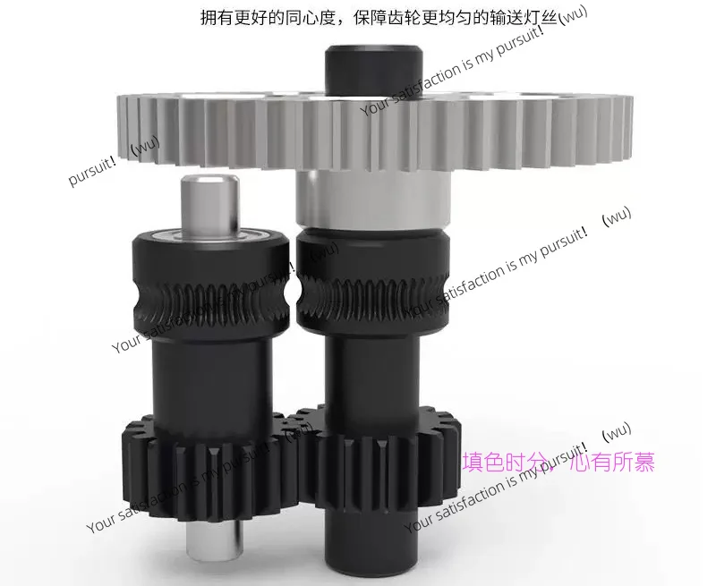 For Sherpa Extruder High Wear‑Resistant 3D Printer Upgrade Spare Parts Nano‑Coated Stainless Steel Spur Integrated Gear Kit
