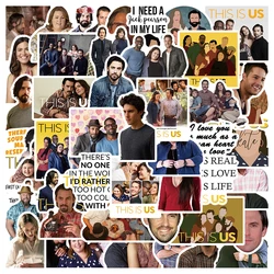 50pcs TV Drama This is us Character Stickers DIY Waterproof Graffiti Decals For Laptop Notebook Phone Guitar Decor