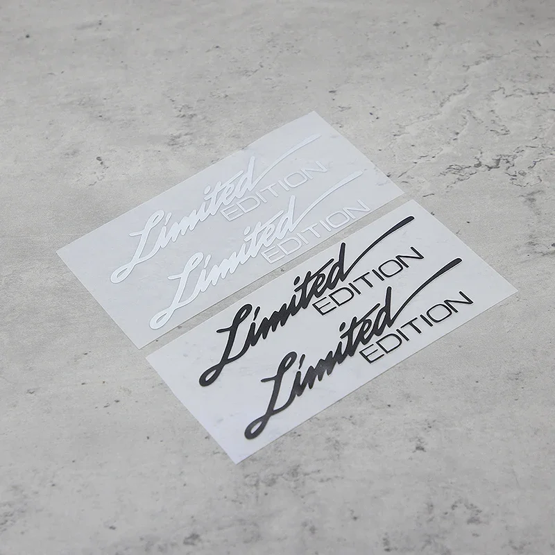 2PCS/SET Colorful Holographic "Limited Edition" Decals, Ideal for Car Enthusiasts Loving Exclusive Styles