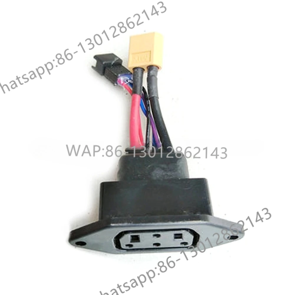 For Super Soco TC TS TSX CU DU RU Lithium Battery Connector Charger Socket Line Circular Line Square