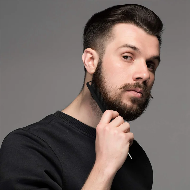 30 Stück Trenn kamm für Zöpfe Haar Ratten schwanz Kamm Stahl Pin Ratten schwanz Kohle faser hitze beständige necken Kämme (schwarz)