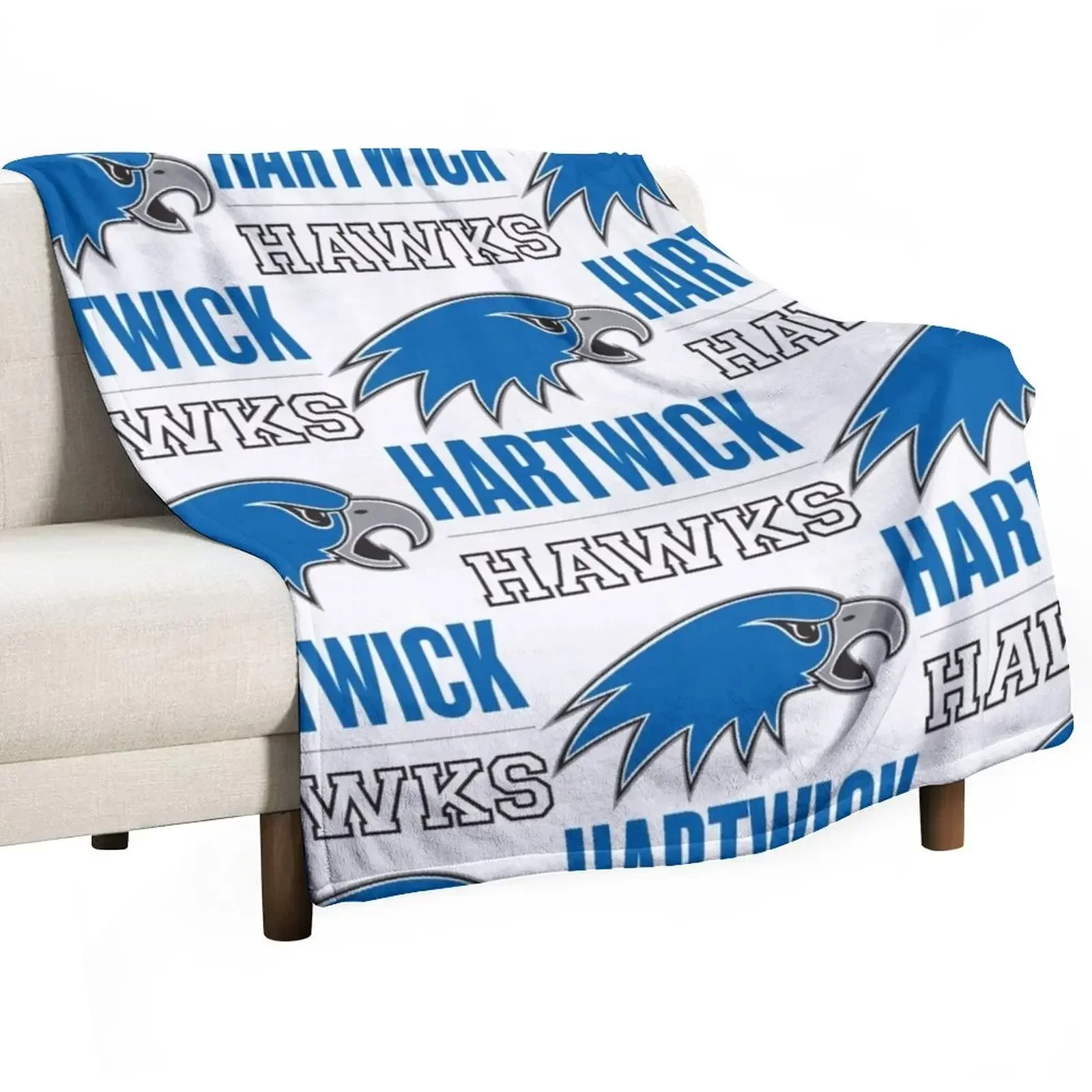 

Hartwick Hawks Throw Blanket Large Luxury Designer Blankets