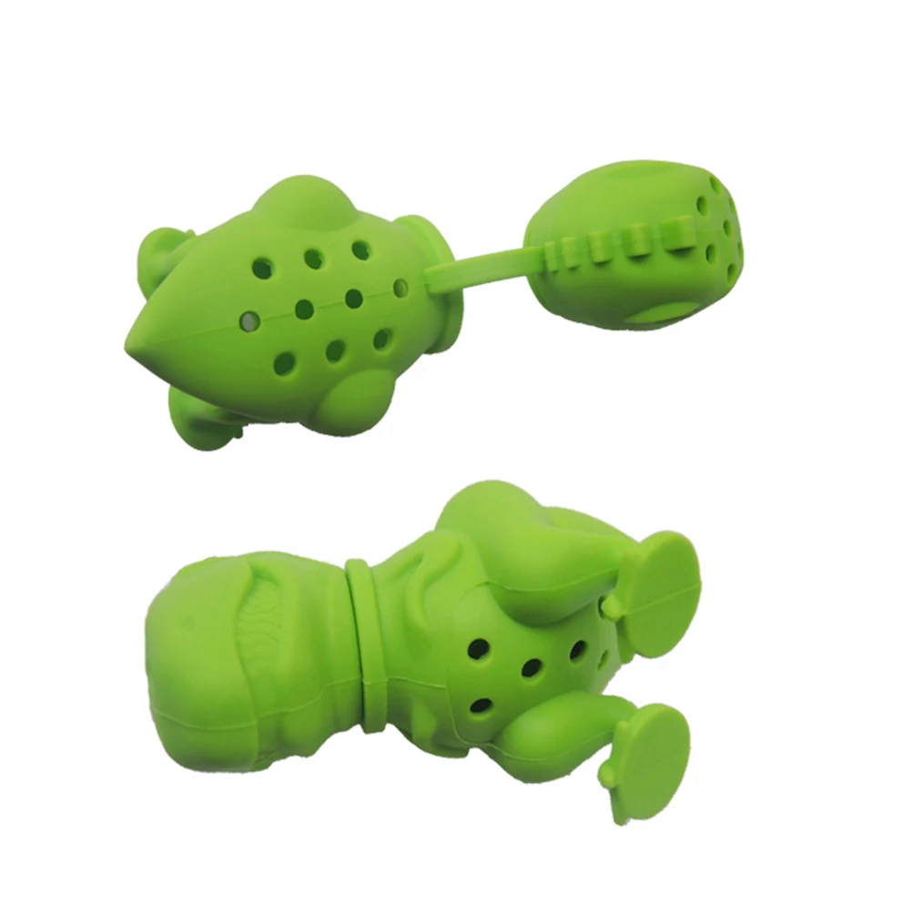 

Silicone Dinosaur Tea Infuser Cute Kitchen Loose Leaf Brewer Strainer Filter Diffuser Food Grade Safe Easy Clean Gift